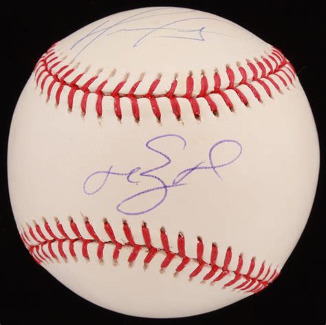 David Ortiz Manny Ramirez Signed Oml Baseball Steiner Coa Mlb