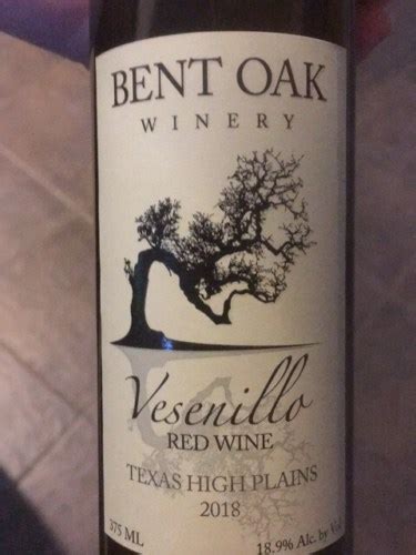 Bent Oak Winery Vesenillo Vivino