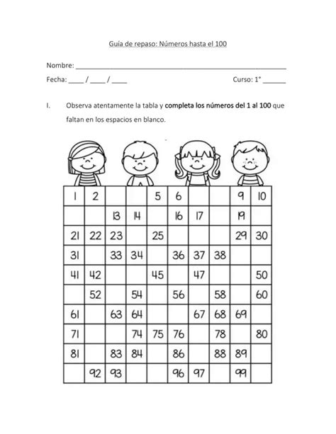 Gu A De Repaso N Meros Hasta El Figuras Y Cuerpos Geom Tricos