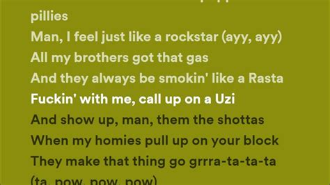 Post Malone Ft 21 Savage Rockstar Lyrics Youtube