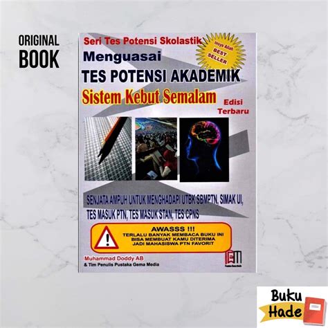 Jual Buku Menguasai Tes Potensi Akademik Sistem Kebut Semalam Buku