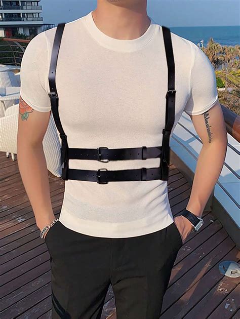 Arn S Para Homens Preto Anel De Veda O Corpo Bondage Lingerie Sexy Ligas Acess Rios G Ticos