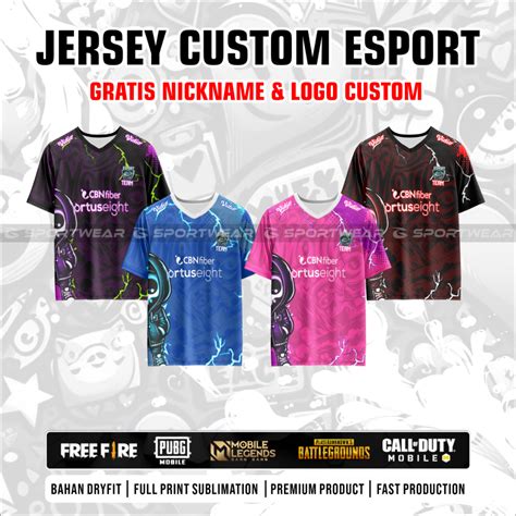 Jual Jersey Kaos Baju Gaming Esport Grafitti Tengkorak Custom GRATIS