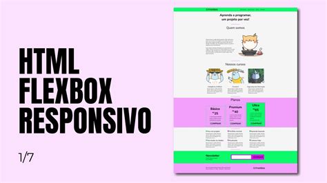 Como Fazer Um Site Html E Css Responsivo Passo A Passo Flexbox