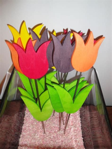 Handmade Wooden Tulips Handmade Wooden Flower Power Handmade