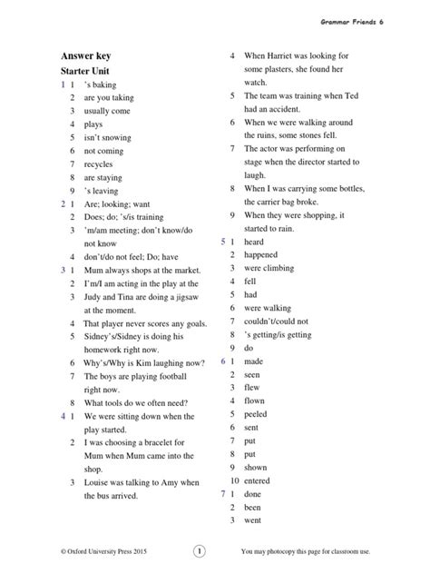 Grammar Friends 6 Ans (Final) | PDF