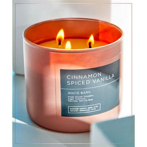 Jual Bath And Body Works Bbw Cinnamon Spiced Vanilla Wick Scented Candle Made With Essential