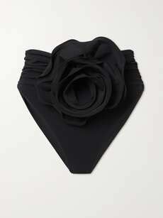 Magda Butrym Appliqu D Ruched Bikini Briefs Net A Porter