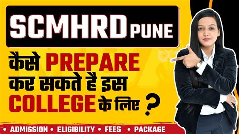 Scmhrd Pune Admission Eligibility Placements Exam Fees