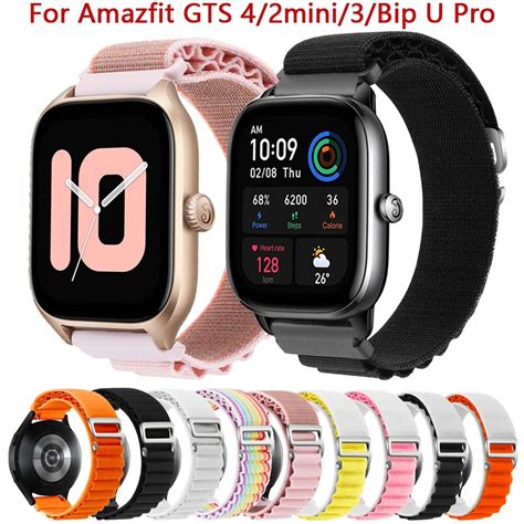 Smartwatch Strap For Huami Amazfit GTS4 GTS2 Mini Nylon Band For