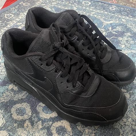 nike air max 90s all black size 5 - Depop