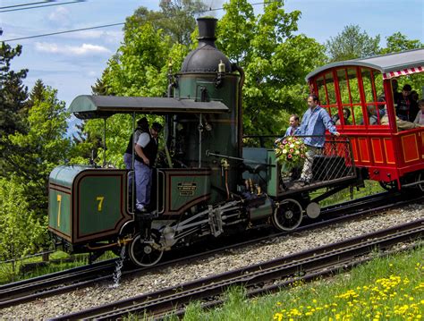 Vertical Boiler Locomotive Nr 7 Of The Mt Rigi Cograilway 25761952