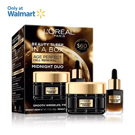 L Oreal Paris Age Perfect Midnight Serum Trial Size Midnight Cream Set