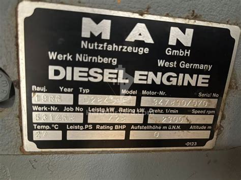 MTU S60 Petroleum Spec Series 60 engine rated at 600HP at 2100 RPM ...