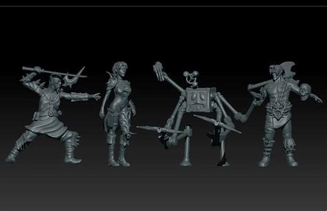 Planescape torment characters set 3D model 3D printable | CGTrader