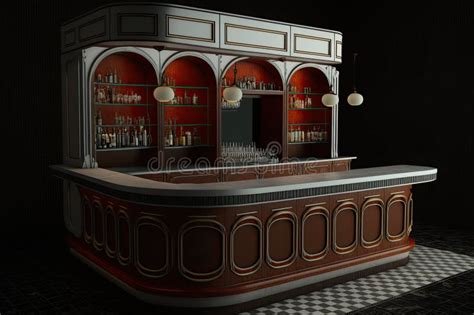 modern empty bar stock illustration illustration