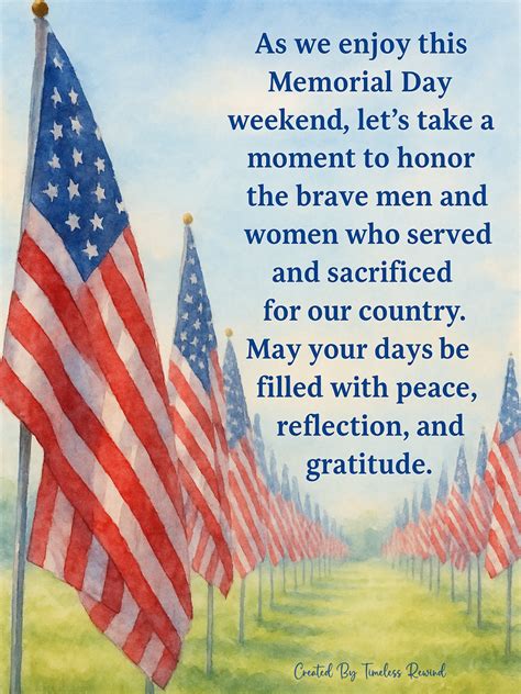 Timeless - This Memorial Day Weekend, we pause to honor every brave