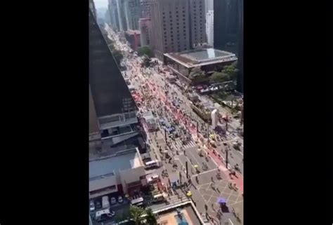 VÍDEO Avenida Paulista fica vazia protesto do MBL contra Bolsonaro