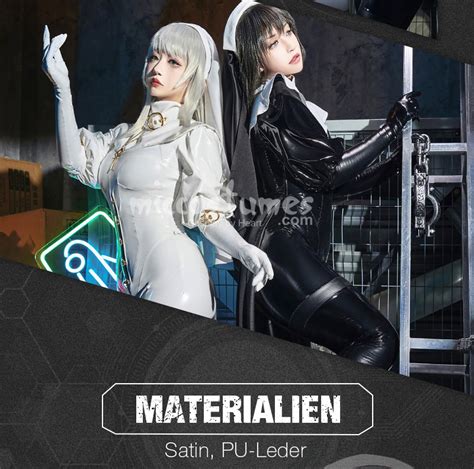 Miccostumes X Mobbunny X Chowbie Lackleder Lingerie Bodysuit Schwarz High Cut Dessous Set Mit