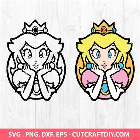 Princess Peach Svg Bundle Super Mario Svg Mario Characters