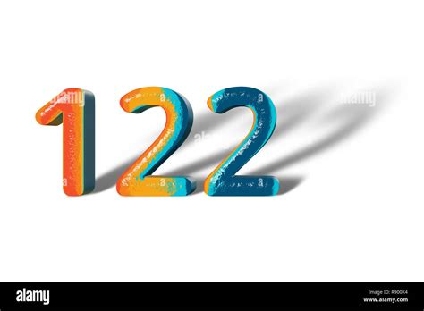 number    twenty  lively colours stock photo alamy