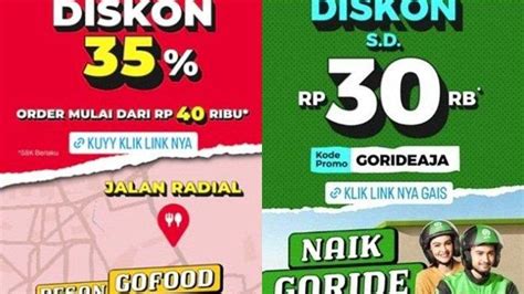 Kode Promo Gojek Hari Ini Oktober Diskon Goride Persen