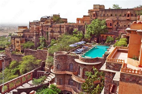 neemrana fort palace rajasthan india stock photo adobe stock