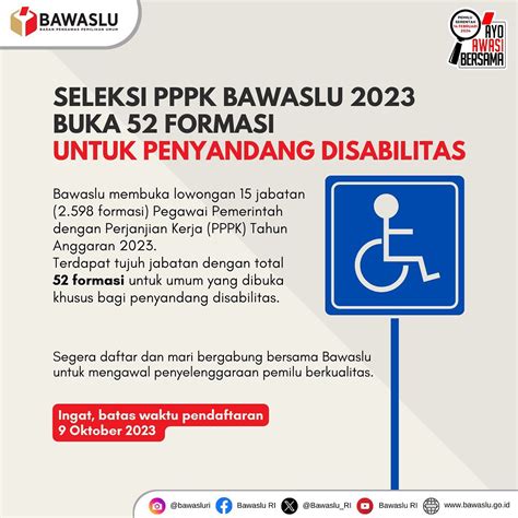 Seleksi Pppk Bawaslu Untuk Penyandang Disabilitas Atmago