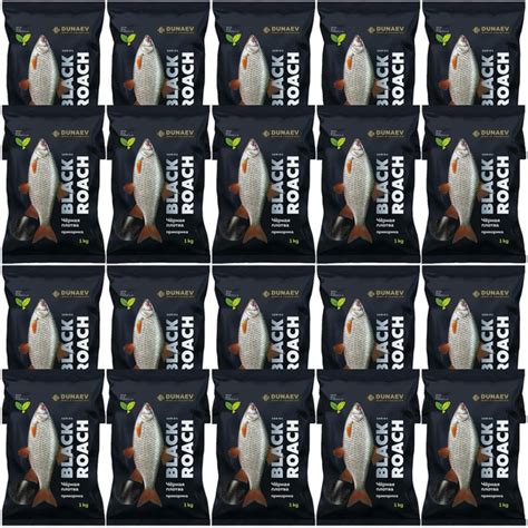 Прикормка натуральная рыболовная Dunaev BLACK Series ROАCH (Плотва) (20 ...