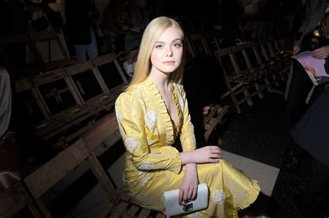 Elle Fanning Miu Miu Fashion Show In Paris Hot Celebs Home