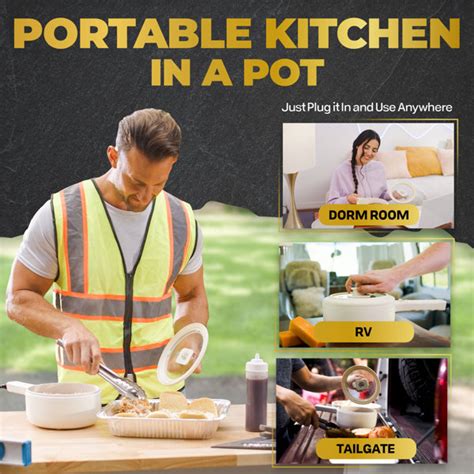 Ceramax Electric Hot Pot Litres Nonstick Ceramic Skillet Pan Mini Cooker With Lid Steamer