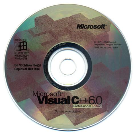 Microsoft Visual C Plus Plus 60 Professional 6081680 1998 05