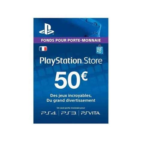 Carte Playstation Gaming PS4 Store 50