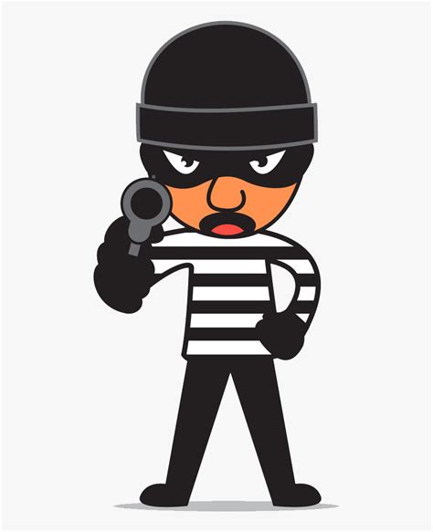 Armed Robber Cartoon