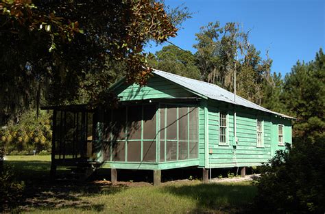 Sapelo Island GA Hog Hammock Light Blue Clapboard House Vernacular ...