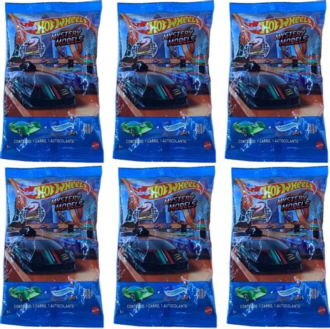 Amazon Hot Wheels Mystery Models Series Red Surprise Blind Bag With Car And Sticker
