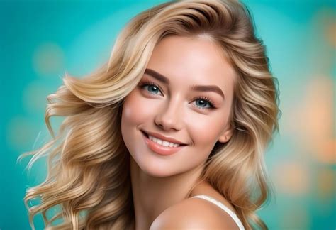 Pretty Blonde Woman Premium AI Generated Image