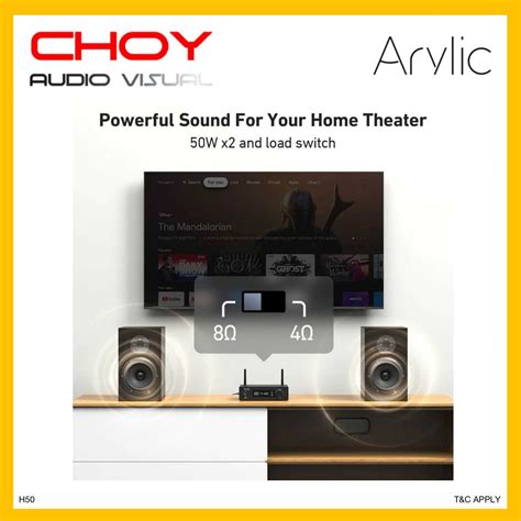 Arylic H50 Wireless Stereo Amplifier - Choy Audio Visual