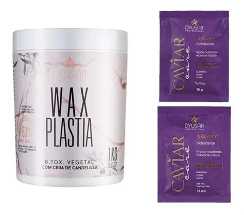 B Tox Vegetal Wax Plastia Dyusar Kg Kit Sache Parcelamento Sem Juros