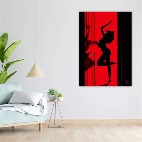 Nude Female Art Canvas Sensual Wall Art Erotic Woman Painting Bedroom Decor Home Art Etsy