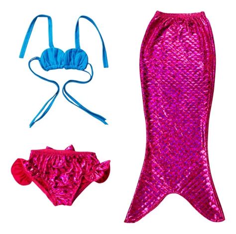 Cola Sirena Traje De Ba O Ni A La Sirenita Ariel Bikini Set En Venta En Canton China Por S Lo