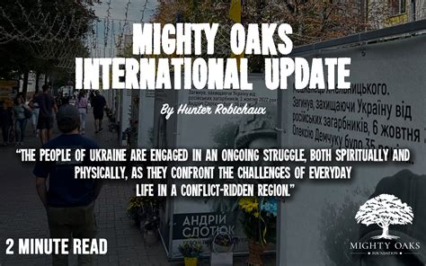 Mighty Oaks International Update September 2023 Mighty Oaks Foundation