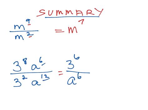 Division And Indices Math Algebra Showme