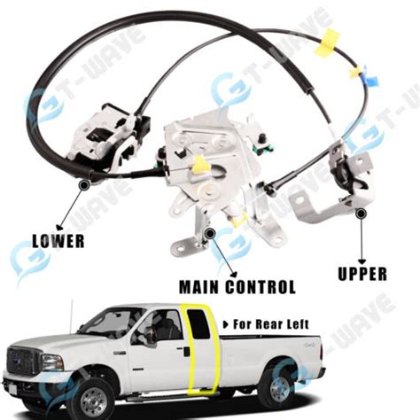 Rear Left Door Latch Lock Cable Extended Cab For 99 07 Ford F250 F350