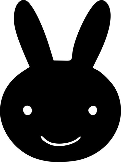 Black Rabbit Icon 22044119 Vector Art At Vecteezy