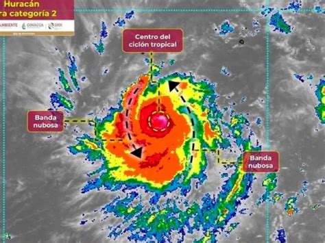 Huracán Dora se intensifica a categoría dos