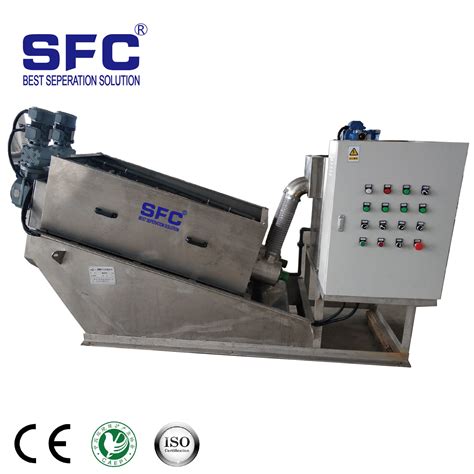 Multi Plate Screw Press Sludge Dewatering China Screw Press