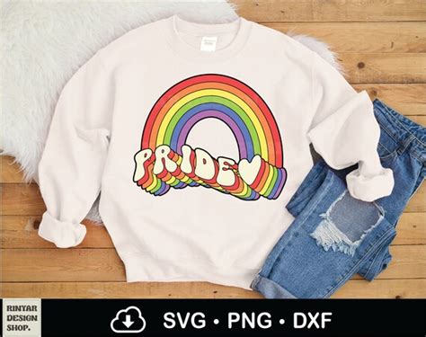 Retro Lgbtq Rainbow Pride Svg Png Vintage Gay Pride Svg Etsy