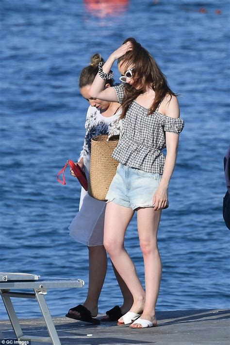 Lily Collins Showcases Incredible Figure In An Aztec Cut Out Bikini Daily Mail Online