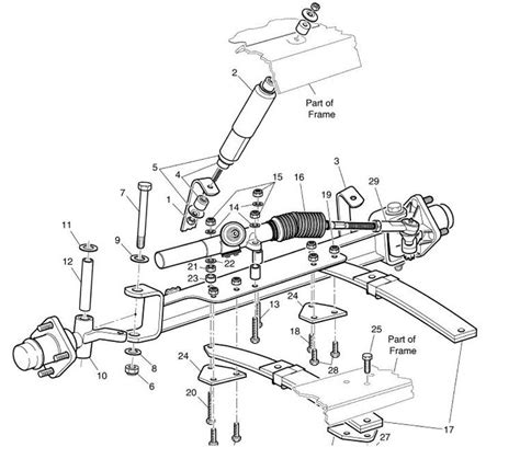 ezgo golf cart parts diagram